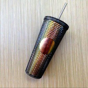 Starbucks Dark Black Iridescent Studded Tumbler Limited Edition RARE 2020 NEW